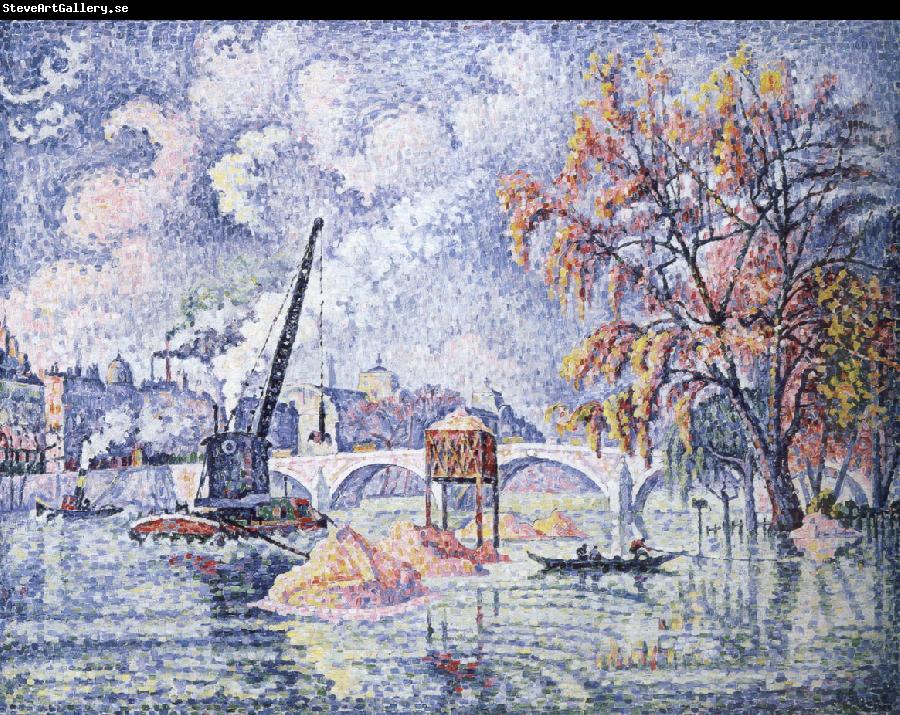 Paul Signac flood at the pont royal